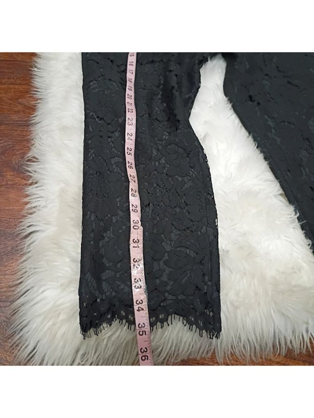 J.Crew Womens Black Lace Crop Pants Size 6 Whimsy Slim Fit - Picture 11 of 14